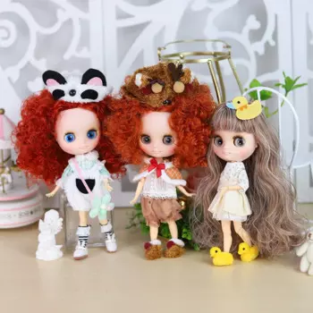 Кукла шарнирная, 20 см, с глянцевым лицом