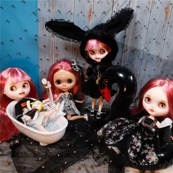 Кукла со светлыми волосами DBS ICY 1/6 Blyth Red Mix, индивидуальная кукла без одежды с матовым лицом, шарнирное тело, подарок девушке RN002