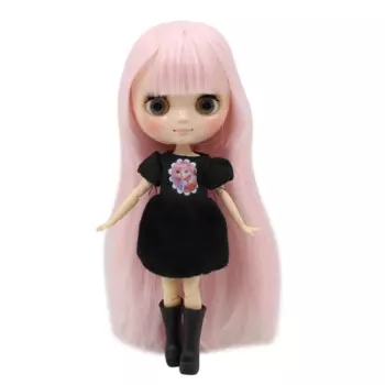 Кукла средней длины Blyth 1/8 телесного цвета с прозрачной кожей, 20 см светильник-розовые прямые волосы с челкой No.210BL2352, бесплатная доставка