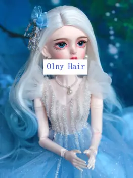 Кукольные волосы Bjd 1/3 60 см, парик Blyth из высокотемпературного волокна SD, длинные вьющиеся волосы, парик для куклы, окружность головы, подходит для 22-24 см