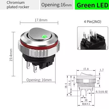 Кулисный переключатель WINDOO LANBOO CX16