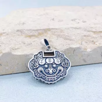 Кулон Багуа из серебра 925 пробы для мужчин и женщин