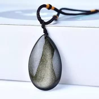 Кулон из черного обсидиана Harmonious Crystalloid