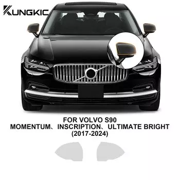 KUNGKIC для Volvo S90, надпись 2017-2024, пленка для передних фар заднего вида, автомобильный бюстгальтер, прозрачная PPF ТПУ мил, Защитная пленка для краски