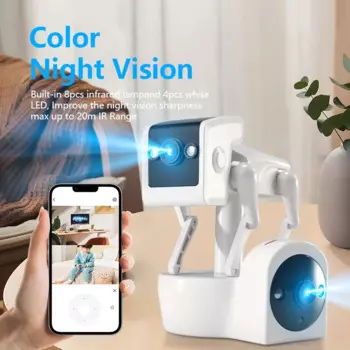 Купольная HD-камера видеонаблюдения 1080p IP 360 ° Обнаружение Wi-Fi Беспроводная ИК-система ночного видения двусторонняя аудиосистема видеонаблюдения