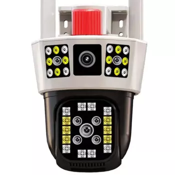 Купольная IP-камера с двойным объективом, 4 МП, UHD, Yoosee