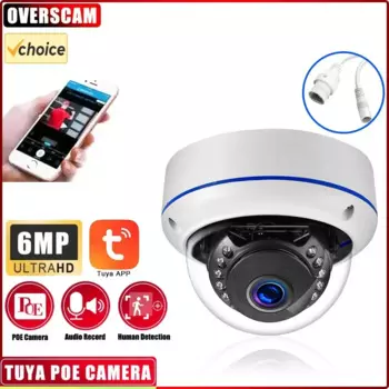 Купольная IP-камера видеонаблюдения, 6 МП, H.265, 8 каналов