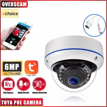 Купольная IP-камера видеонаблюдения, 6 МП, H.265, 8 каналов