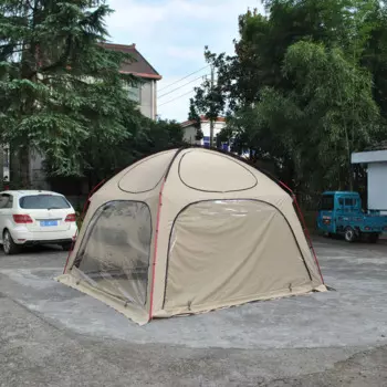 Купольная палатка для кемпинга, большое пространство, ветрозащитная, водонепроницаемая, простая в настройке, семейная, 8 человек, большое окно
