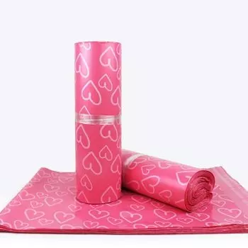 Курьерские сумки I'MFINE розовые пластиковые