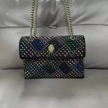 KURT GEIGER LONDON 2024, обеденная сумка на одно плечо, цепочка через плечо, модная универсальная женская сумка FlashHand Bags, роскошные