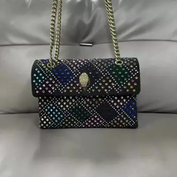 KURT GEIGER LONDON 2024, обеденная сумка на одно плечо, цепочка через плечо, модная универсальная женская сумка FlashHand Bags, роскошные