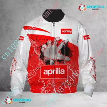 Куртка-бомбер Aprilia Мужская, плотная ветровка в стиле Харадзюку, бейсбольная униформа, одежда в стиле хип-хоп с индивидуальным логотипом