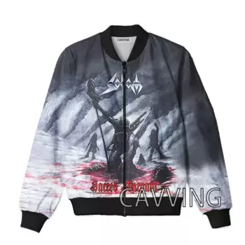 Куртка-бомбер Мужская/Женская на молнии с 3D принтом