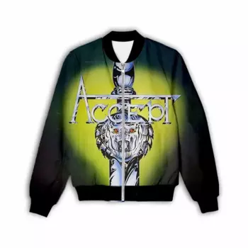 Куртка-бомбер Мужская/Женская на молнии с 3D-принтом