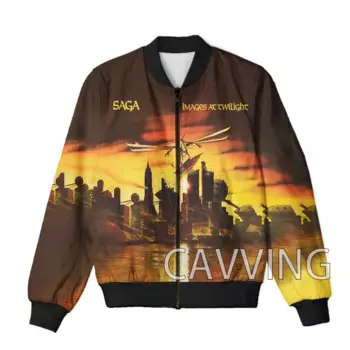 Куртка-бомбер Мужская/Женская на молнии с 3D-принтом