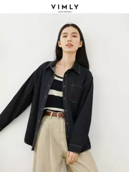 Куртка джинсовая женская с длинным рукавом, 2024 хлопок, 10831