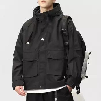 Куртка-карго Мужская, Модный брендовый пиджак свободного покроя, повседневная куртка, большие размеры, весна-осень