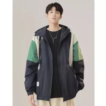 Куртка мужская демисезонная с капюшоном и капюшоном