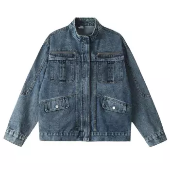 Куртка мужская джинсовая в стиле хип-хоп