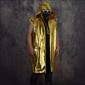 Куртка мужская из ПУ кожи, с капюшоном, в стиле хип-хоп