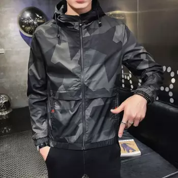 Куртка мужская Военная ветрозащитная, тактическая армейская куртка с капюшоном, Бомбер, пальто, весна-осень