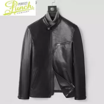 Куртка мужская зимняя из натуральной овечьей кожи, LXR271