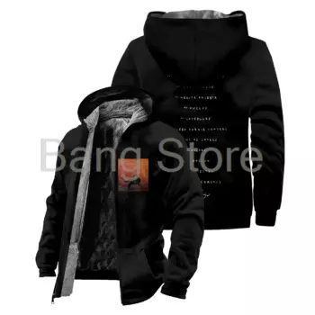Куртка на молнии Ivan Cornejo Merch Mirada, утепленная зимняя парка унисекс с длинными рукавами и 3D принтами, уличное пальто