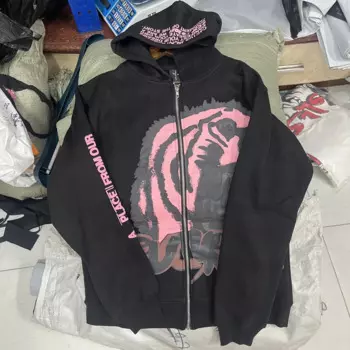 Куртка с капюшоном и принтом в стиле хип-хоп