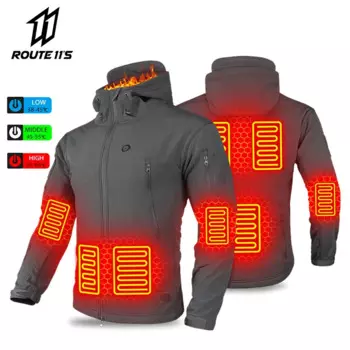 Куртка с подогревом, зимняя мотоциклетная куртка с подогревом, USB куртки с электрическим подогревом, с капюшоном, теплая мотоциклетная одежда с подогревом для кемпинга, катание на лыжах