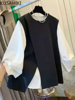 Куртка женская черная ассиметричная, на осень