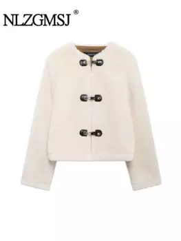 Куртка женская зимняя замшевая с пряжкой, на каждый день