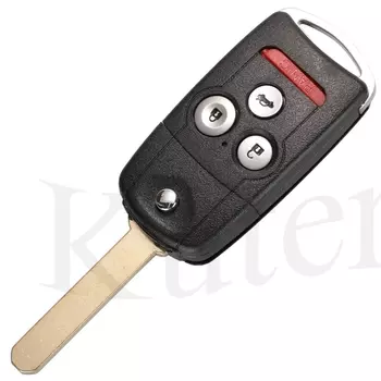 Kutery 2/3/4 кнопки флип автомобильный пульт дистанционного ключа оболочка Fob Подходит для Honda Acura Civic Accord Jazz CRV HRV чехол для ключей замена корпуса