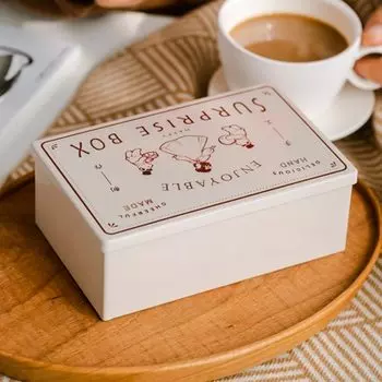 Квадратная жестяная коробка для хранения lyybx