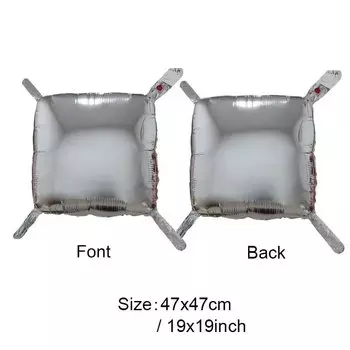 Квадратные фольгированные шары золотые MicroPlush