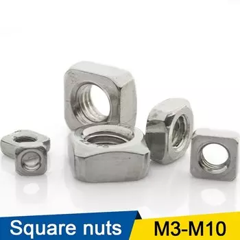 Квадратные гайки LUHUICHANG из нержавеющей стали DIN557 M3-M10