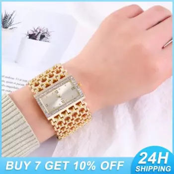 Квадратные модные Универсальные женские часы с широким ремешком