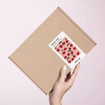 Квадратные наклейки для подарков, 50 шт.