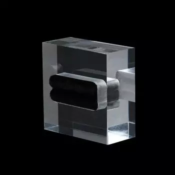 Квадратный дисплей для колец Yidensy, стекло, 4*4*1.8 см