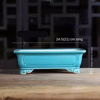 Квадратный керамический цветочный горшок Yixing realikeasy