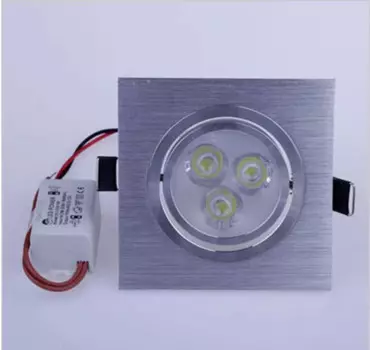 Квадратный светодиодный потолочный светильник, 6 Вт