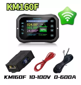 Квадрокоптер KM160F с Wi-Fi, высокоточное двунаправленное Обнаружение тока, отображает Питание от батареи для RV EV. 2024 Новинка