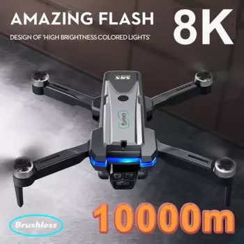 Квадрокоптер Радиоуправляемый с двойной камерой, Wi-Fi, FPV, 8K