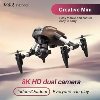 Квадрокоптер V42 Профессиональный с двойной камерой 8K HD, Wi-Fi