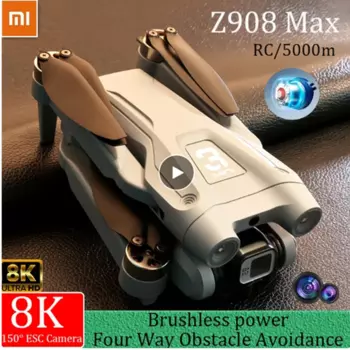 Квадрокоптер Xiaomi MiJia Z908Max Drone 8K 5G GPS профессиональная HD аэрофотосъемка двойная камера всенаправленное обход препятствий