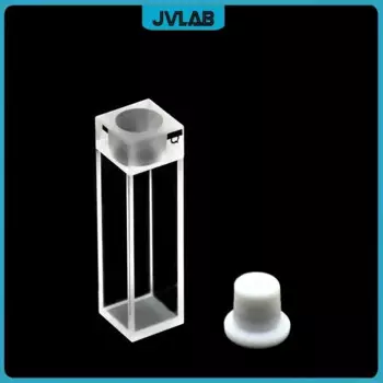 Кварцевая кювета JVLAB 10 мм с крышкой из ПТФЭ