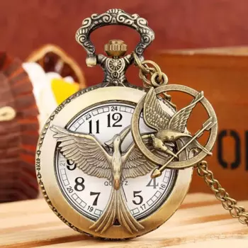 Кварцевые карманные часы с подвеской в виде птиц