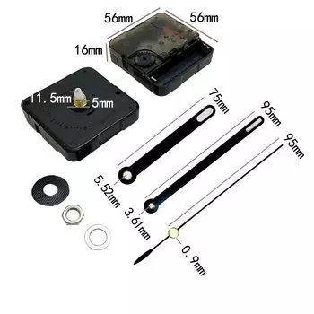 Кварцевые настенные часы Yurudder 5 мм