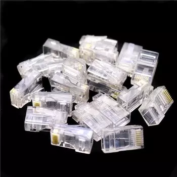KWSEUB K012 разъемы RJ45 CAT5 CAT5E прозрачные 10 шт