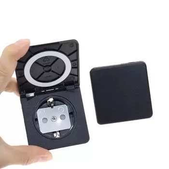 KYMISON Черная водонепроницаемая розетка 250V 16A IP54